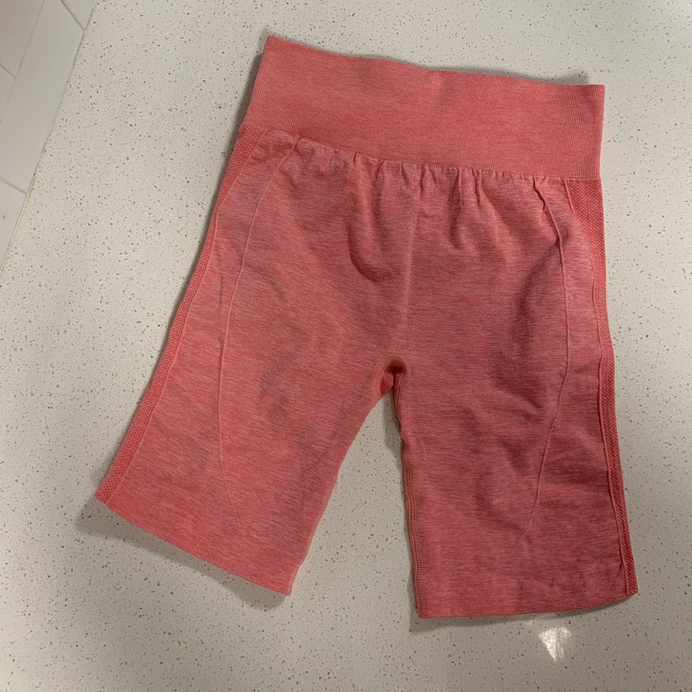 Hot pink biker shorts